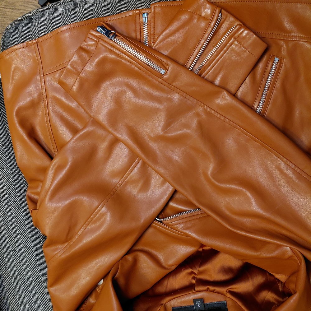 torrid Rust Faux Leather Moto Jacket - Picture 15 of 16